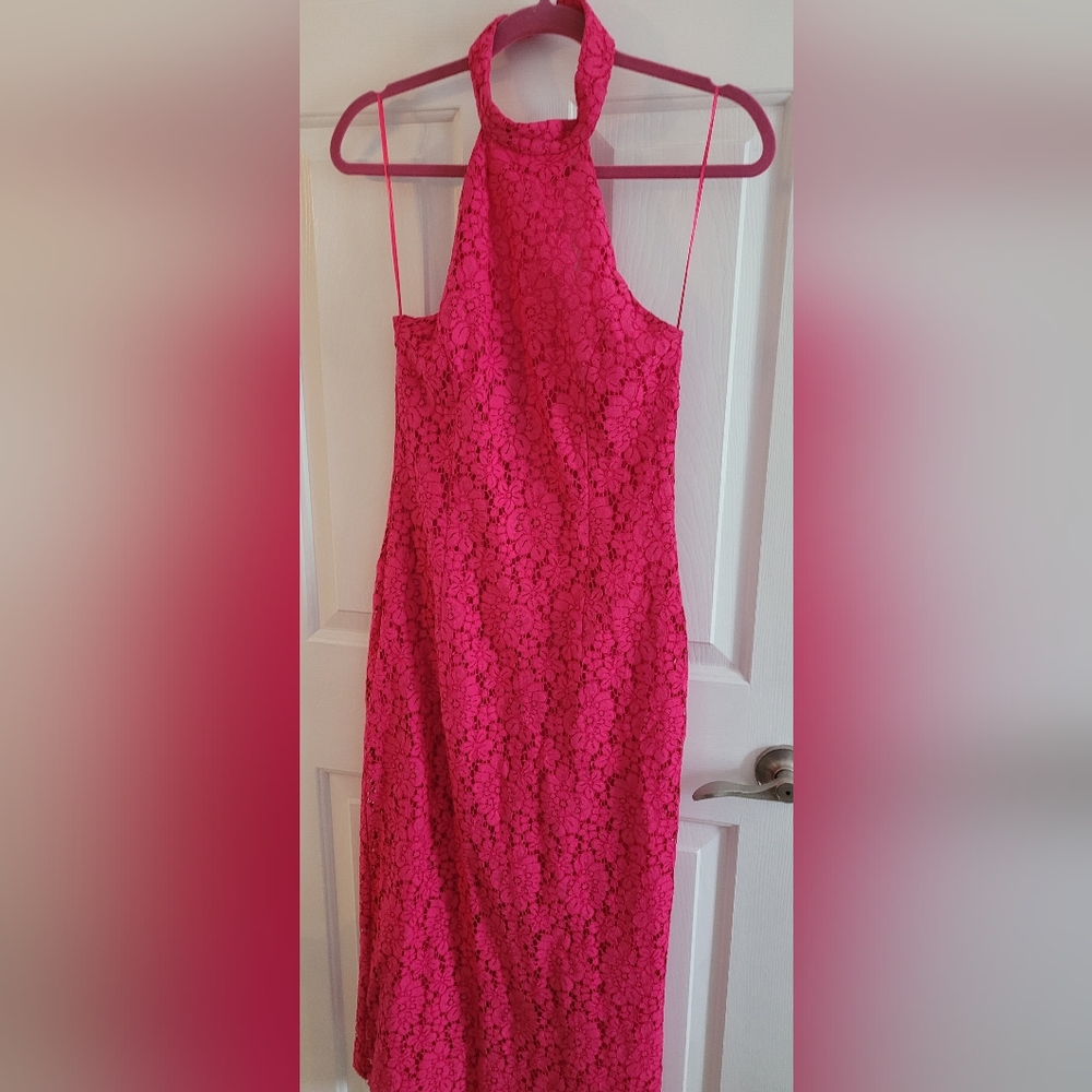Zara Pink Midi A-line Skirt for Cocktail